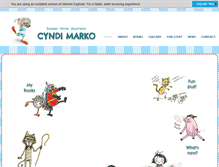 Tablet Screenshot of cyndimarko.com